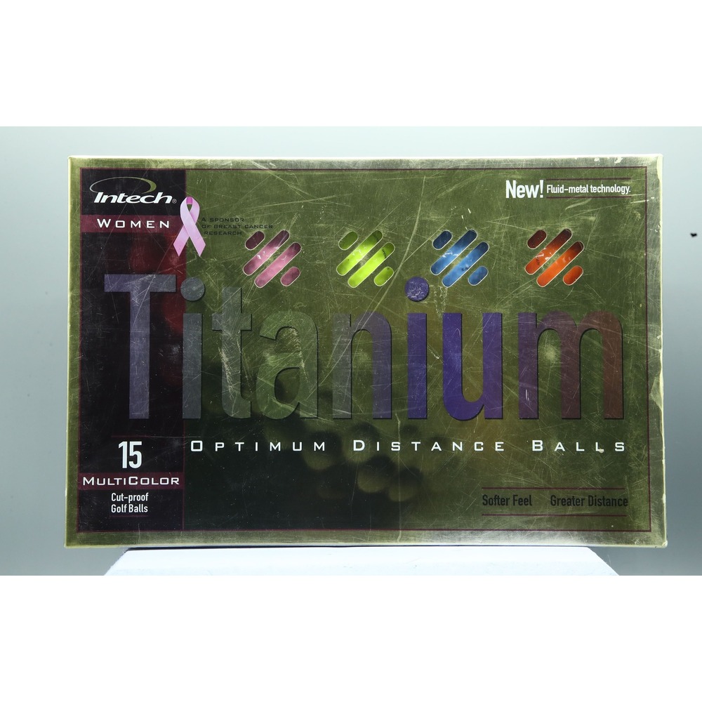 Intech Women Titanium Optimum Distance Golf Balls 15 Pack Multicolor New NIB
